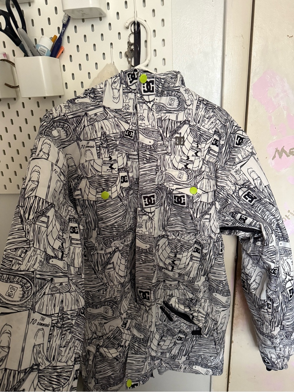 DC Black & White Graphic Skate Jacket